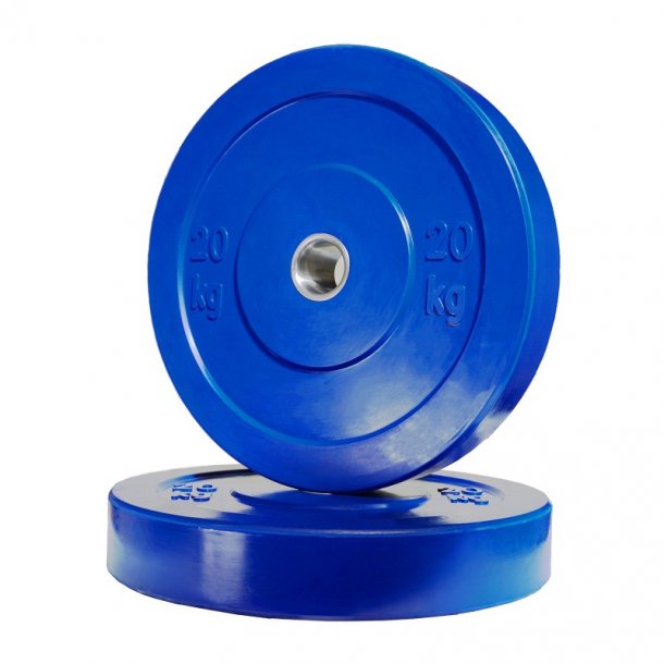 Bumper plates, 20 kg farvede