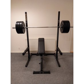 Homegym rack st 187 cm hj og 127,5 kg vgtstangsst