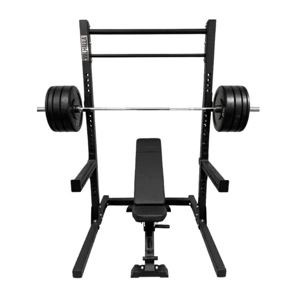 212 cm Squat rack s�t, med 137,5 kg v�gtstangs�t