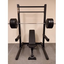 212 cm Squat rack s�t, med 137,5 kg v�gtstangs�t