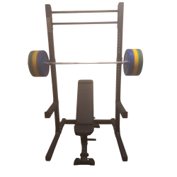 Squat rack s�t, 235 cm h�j og 127,5 kg v�gtstangss�t