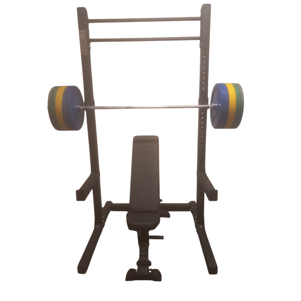 Squat rack s�t, 235 cm h�j og 127,5 kg v�gtstangss�t