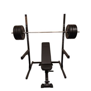 Homegym rack s�t 187 cm h�j og 127,5 kg v�gtstangss�t