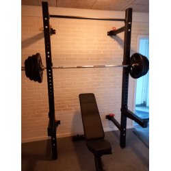 Foldbart v�g rack med 127,5 kg v�gtstangss�t