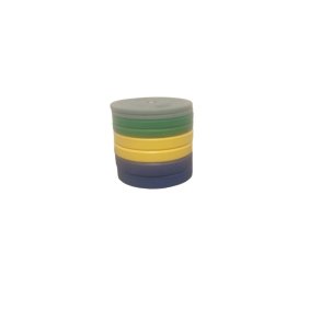Bumper plates, 100 kg s�t farvede