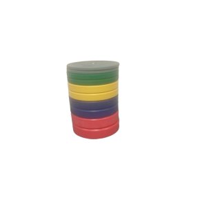 Bumper plates, 150 kg s�t farvede