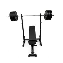 Homegym s�t med 137,5 kg v�gtstangss�t