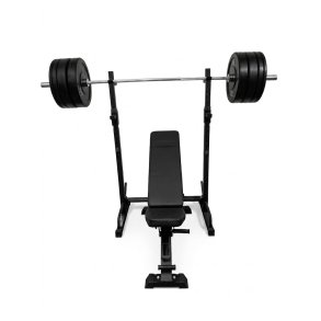 Homegym s�t med 137,5 kg v�gtstangss�t