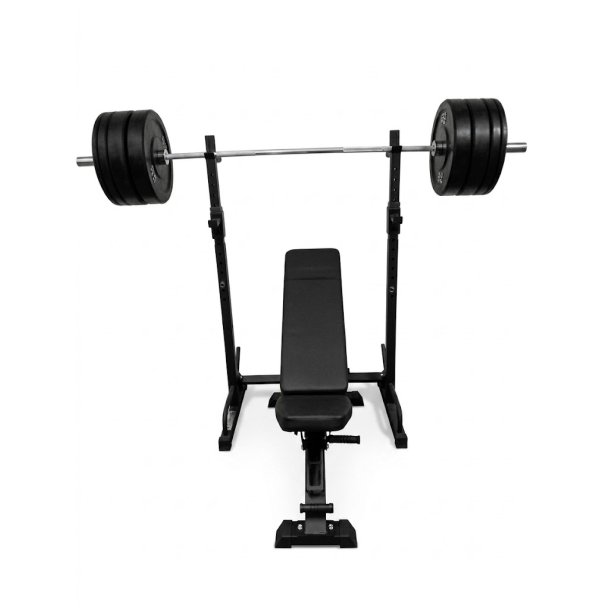 Homegym s�t med 137,5 kg v�gtstangss�t