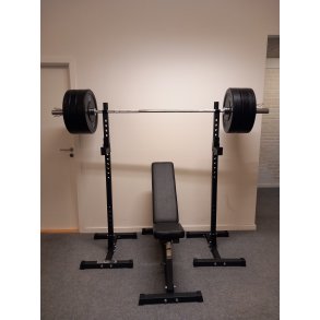 Homegym st med 127,5 kg vgtstangsst