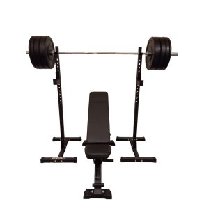 Homegym s�t med 127,5 kg v�gtstangss�t