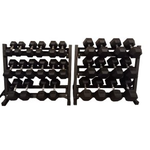 Hexagon H�ndv�gt s�t, 8 - 40 kg incl. 2 rack
