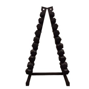 Hexagon h�ndv�gt s�t 1-10 kg med A rack