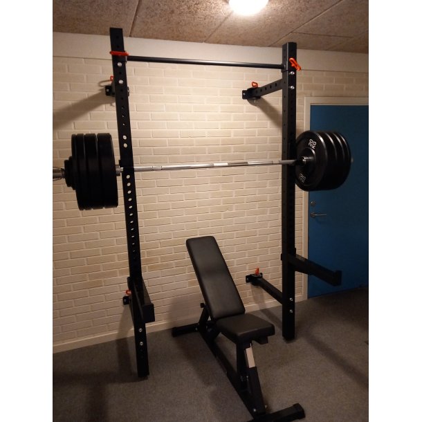 Foldbart vg rack med 137,5 kg vgtstangsst