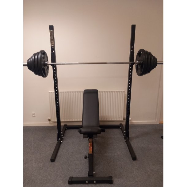 Homegym rack st 187 cm hj og 127,5 kg vgtstangsst