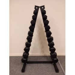 Hexagon h�ndv�gt s�t 1-10 kg med A rack