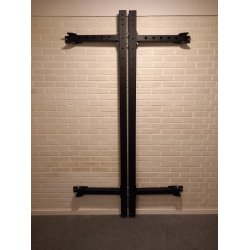 Foldbart vg rack med 127,5 kg vgtstangsst