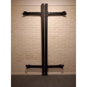 Foldbart vg rack med 127,5 kg vgtstangsst