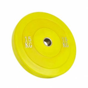 Bumper plates, 15 kg farvede